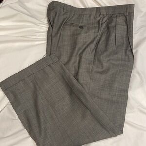 Lanificio A Rodina linen gray wool cuffed pants